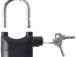 High-Security Gembok Alarm Lock | Waterproof Siren Padlock for Bike, Scooter & Door Protection