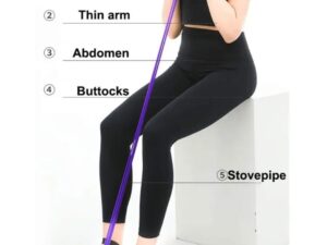 Tummy Trimmer | Foot Pedal Resistance Band | Elastic Sit-Up Pull Rope | Fitness & Yoga Trainer | Random Colors