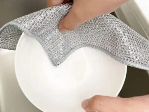10 Dish Washing Cleaning Cloth | Metal Wire Dish Cleaning Cloth | Durable, Scratch-Free Scrubbing for Kitchen Surfaces