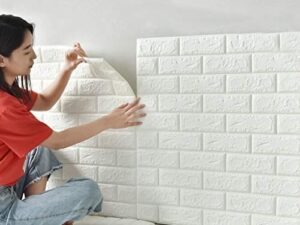 3D White Brick Wall Stickers | Self-Adhesive Waterproof Home Decor | Peel & Stick