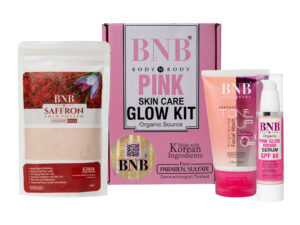 BNB Pink Face Glow Kit | 3-in-1 Skincare Wash Mask SPF Protection Set