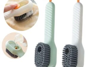 Shoe Brush with Liquid Dispensing | Multi-Purpose Cleaning Tool