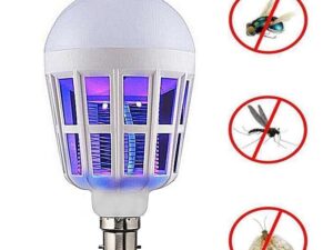 2-in-1 LED Mosquito Killer Bulb | 15W Insect Zapper Light | Silent, Odorless, Energy Saving