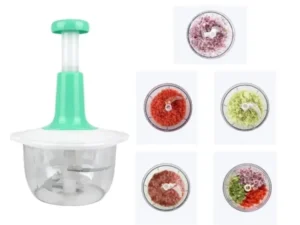 1.5L Manual Hand Push Chopper & Multifunctional Mixer | Vegetable Chopper and Baby Food Maker