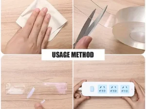 Nano Gel Grip Tape – 5M Double-Sided Transparent Nano Tape | Washable, Reusable & Traceless