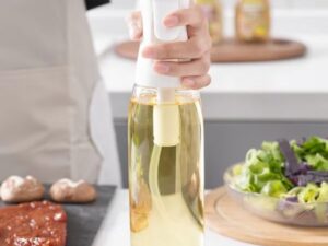 Plastic Glass Kitchen Cooking Spray Bottle | 200ML | BBQ Olive Oil & Vinegar Oil Sprayer