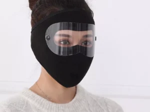 Windproof Winter Full Face Mask | Anti-Dust & Anti-Fog Goggles | Thermal Polar Fleece Protection for Outdoor Sports