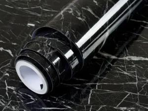 Black & White | Marble Sheet Sticker |  60x200cm | Waterproof Self-Adhesive PVC Wallpaper for Furniture Walls
