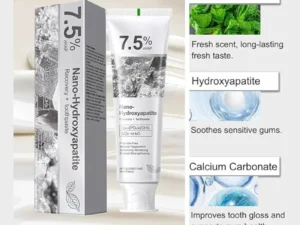 7.5% nano-hydroxyapatite mint toothpaste for daily oral care